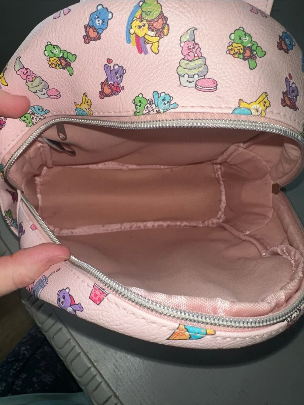 Care Bears Pink Mini Character Print Backpack